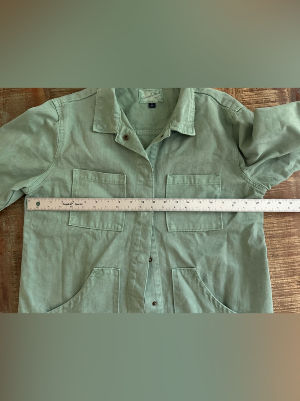 Universal Thread Women's GreenDenim Utility Chore Jacket - Picture 8 of 8